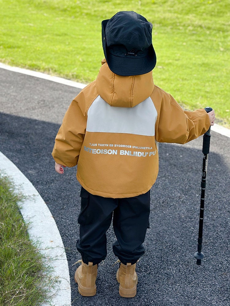 Boys' Coat Three-In-One Children'S Charge Clothes Men'S Baby Children'S Wear Thickened Hooded Top - Image 5