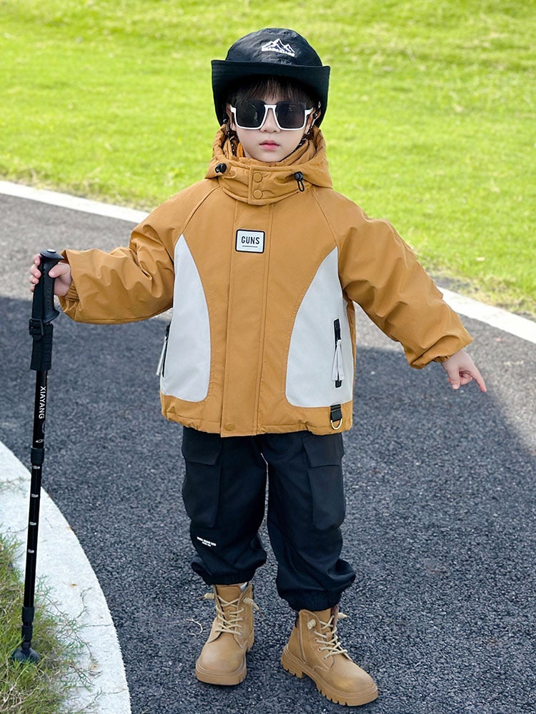 Boys' Coat Three-In-One Children'S Charge Clothes Men'S Baby Children'S Wear Thickened Hooded Top - Image 4