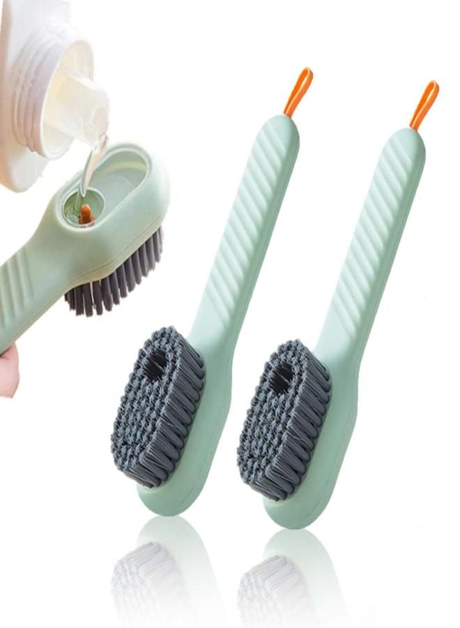 Multi-Purpose Shoe Cleaning Brush with Integrated Liquid Reservoir and Long Handle from KataKeet Store  - Image 1