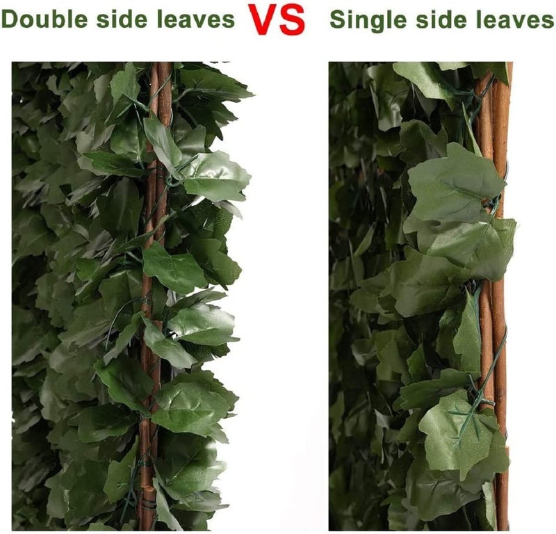 DOEWORKS Expandable Fence Privacy Screen for Balcony Patio Outdoor(Double Sides Leaves), 1PC Faux Ivy Fencing Panel for Backdrop Garden Backyard Home Decorations - Image 4