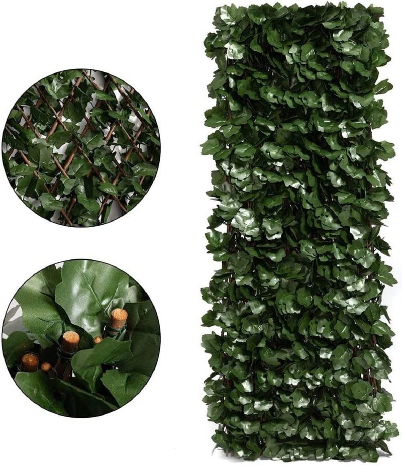 DOEWORKS Expandable Fence Privacy Screen for Balcony Patio Outdoor(Double Sides Leaves), 1PC Faux Ivy Fencing Panel for Backdrop Garden Backyard Home Decorations - Image 3