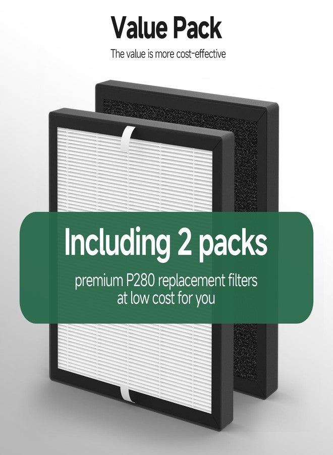 XBWW عبوتان من فلاتر بديلة P280 وP260 متوافقة مع أجهزة تنقية الهواء TPLMB/YARIKI P280 وAIUZLK P260، فلتر أولي من النايلون 3 في 1، فلتر رئيسي، وكربون نشط - Image 5