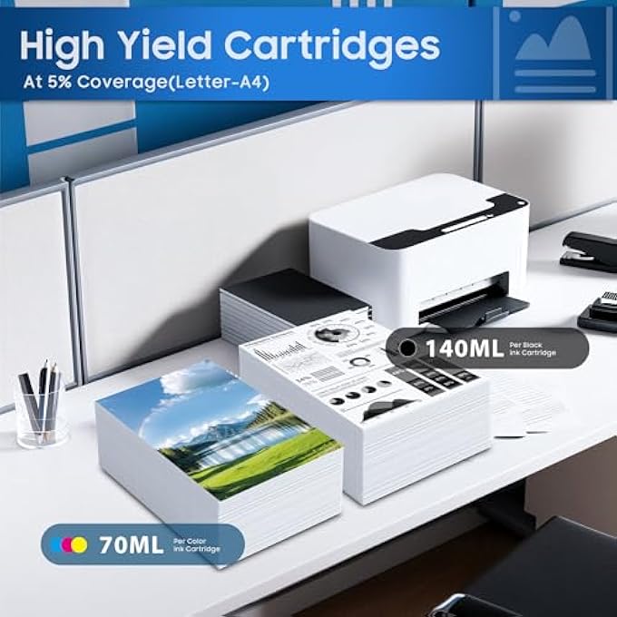 LX-900 LX900 XL INK CARTRIDGE 4-PACK LX900 LX-900 HIGH YIELD INK REPLACEMENT FOR PRIMERA 53422 53423 53424 53425 USED FOR PRIMERA LX900 PRINTER (BLACK CYAN MAGENTA YELLOW) - Image 3