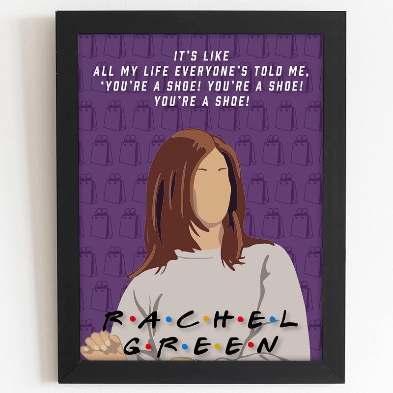 Craftolive FRIENDS Frame Rachel Green Framed Poster for Wall Decor Room Decor Home Decor Gift Framed Poster Wall Frame