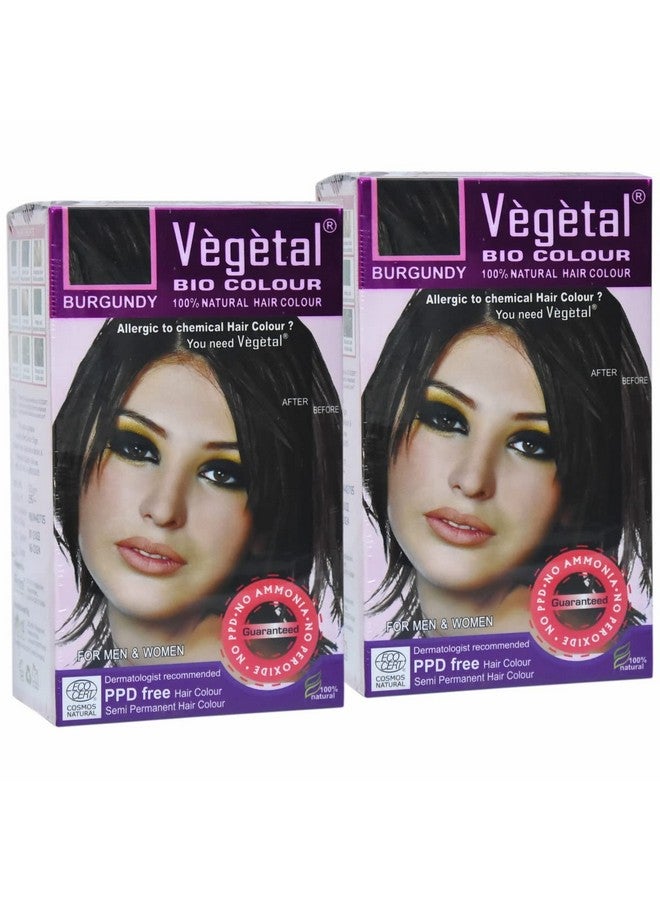 Vegetal Bio Colour Combo(Pack Of 2) (50G Burgundy) - Image 2