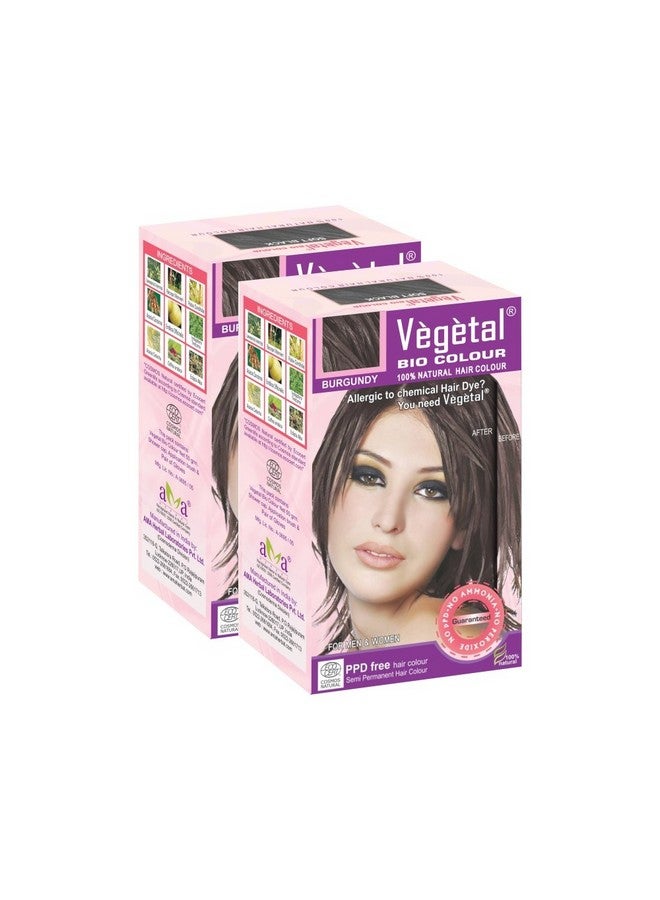 Vegetal Bio Colour Combo(Pack Of 2) (50G Burgundy) - Image 3