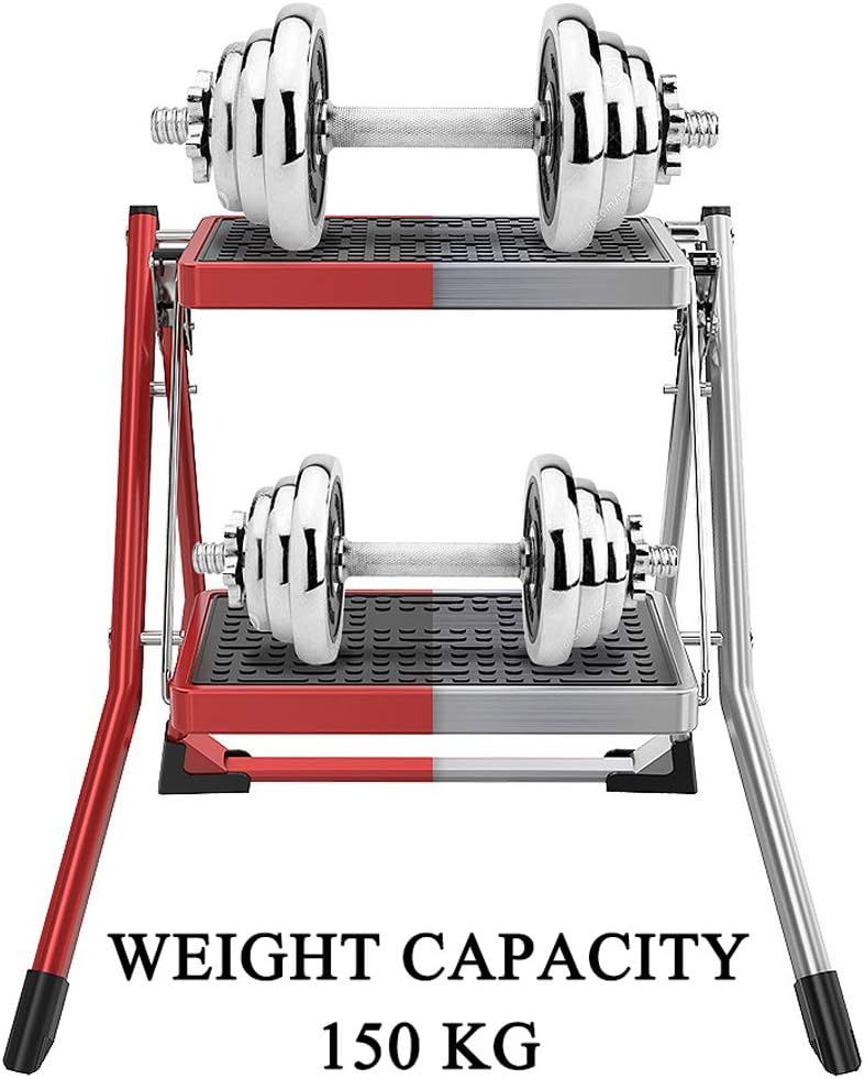 klarako 2 Step Folding Ladder, Heavy Duty Steel Portable Step Ladder NonSlip Rubber Mat Folding Legs 150 kg Max Capacity - Image 5