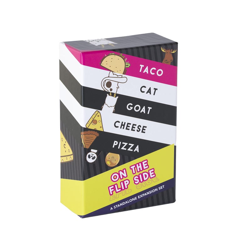 Dolphin Hat Games Taco Cat Goat Cheese Pizza On The Flip Side – Standalone Expansion Set for The Party Card Game – Wildly Entertaining for Kids, Teens, Adults, and Families – 10-15 Min, Age 7+, 2-8 Players - Image 1