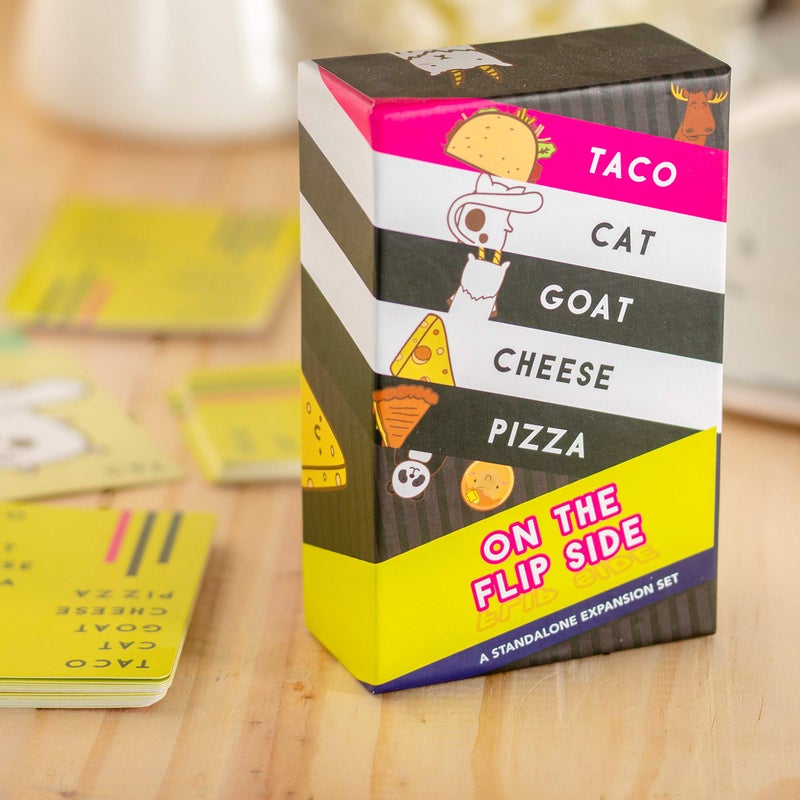 Dolphin Hat Games Taco Cat Goat Cheese Pizza On The Flip Side – Standalone Expansion Set for The Party Card Game – Wildly Entertaining for Kids, Teens, Adults, and Families – 10-15 Min, Age 7+, 2-8 Players - Image 2