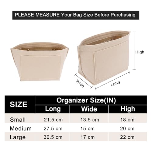 LOUKAYCCI Purse Organizer Insert for Le Pliage Medium Handbags Insert（EarthColor, Medium） - Image 2