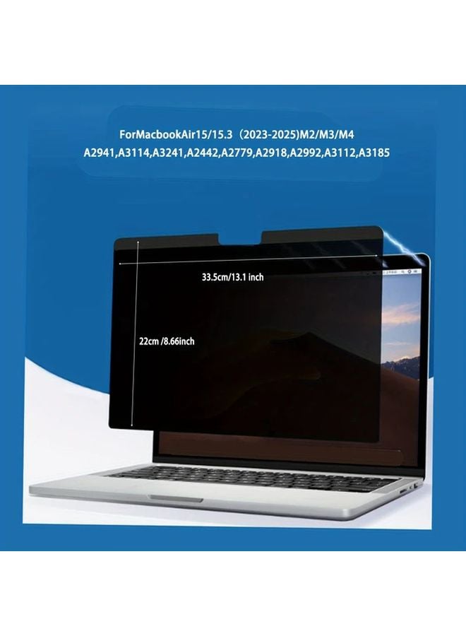 MacBook Air 15 15.3 Inch Magnetic Privacy Screen Protector Anti Spy Anti Glare Matte Finish - Image 1