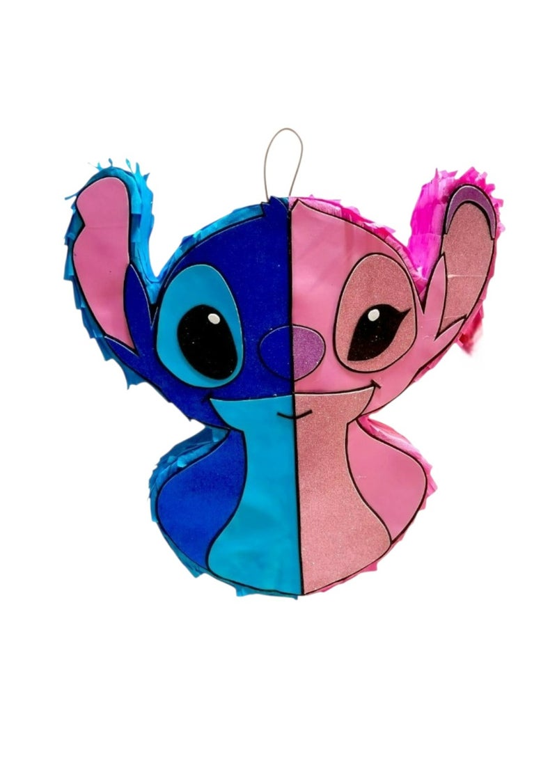 Tamona Lilo & Stitch Party Pinata,Unique Big Size with Two in One Cartoon Characters,Lilo Animation Stitch Pinata Decoration Pinata for Kids  - Image 1