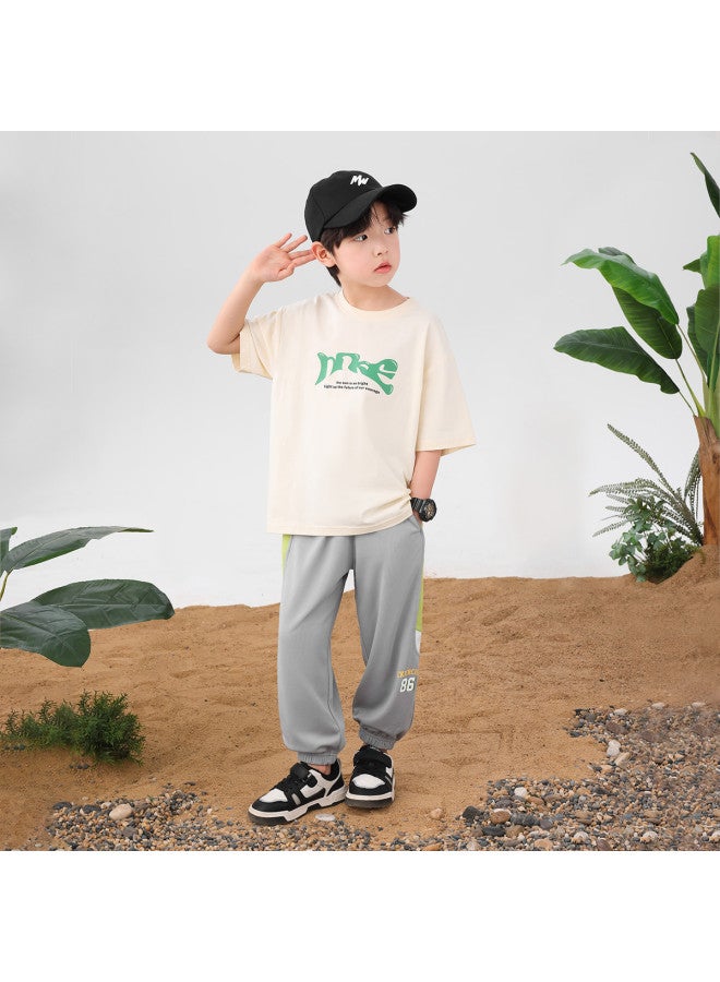 Zuoxi Boys' Pants Summer Thin Mosquito-repellent Breathable Joggers Loose Fit Trendy Long Pants For Big Kids & Teens - Image 5