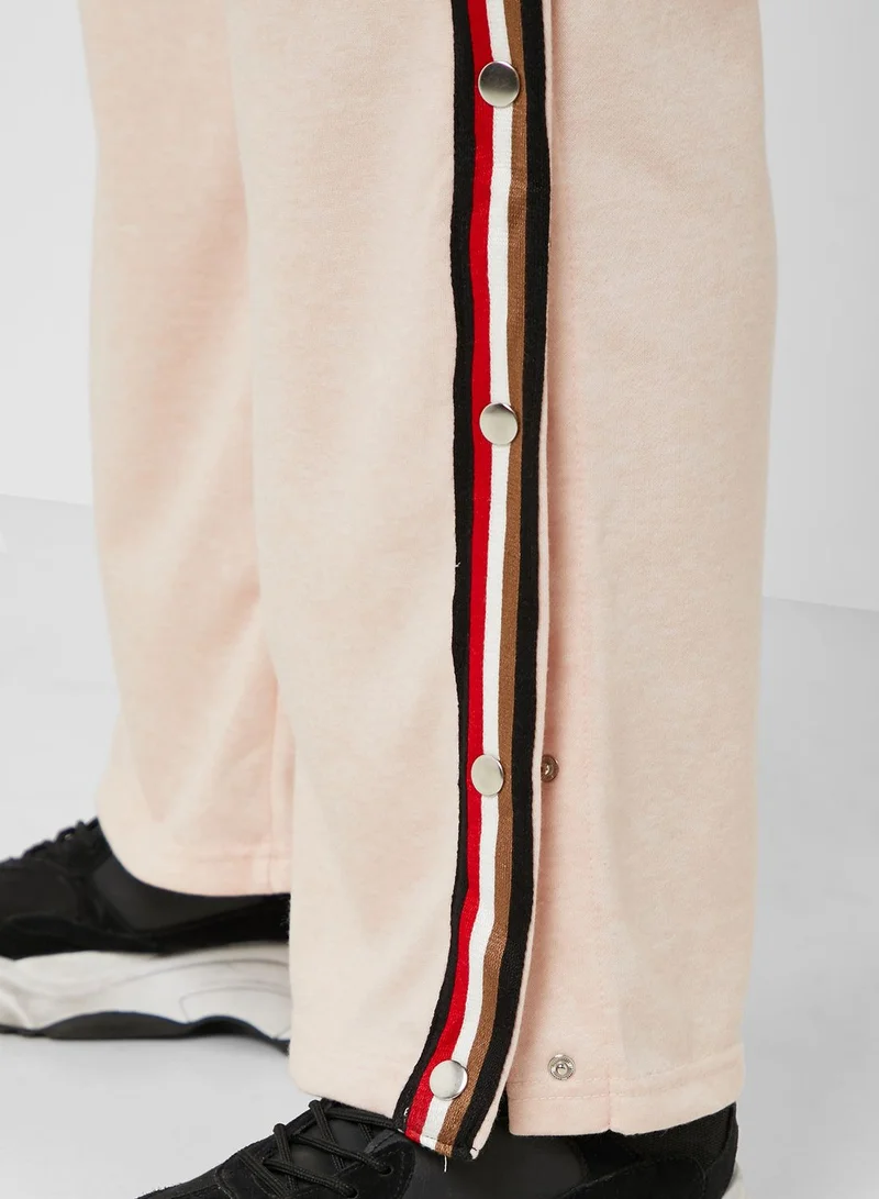 Ginger Contrast Side Popper Pants