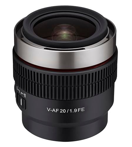 Samyang VAF 20mm T19 Cine AF Wide Angle Lens for Sony E Mirrorless Cameras Ultra Wide 8K Video Fast Aperture Lightweight - Image 3