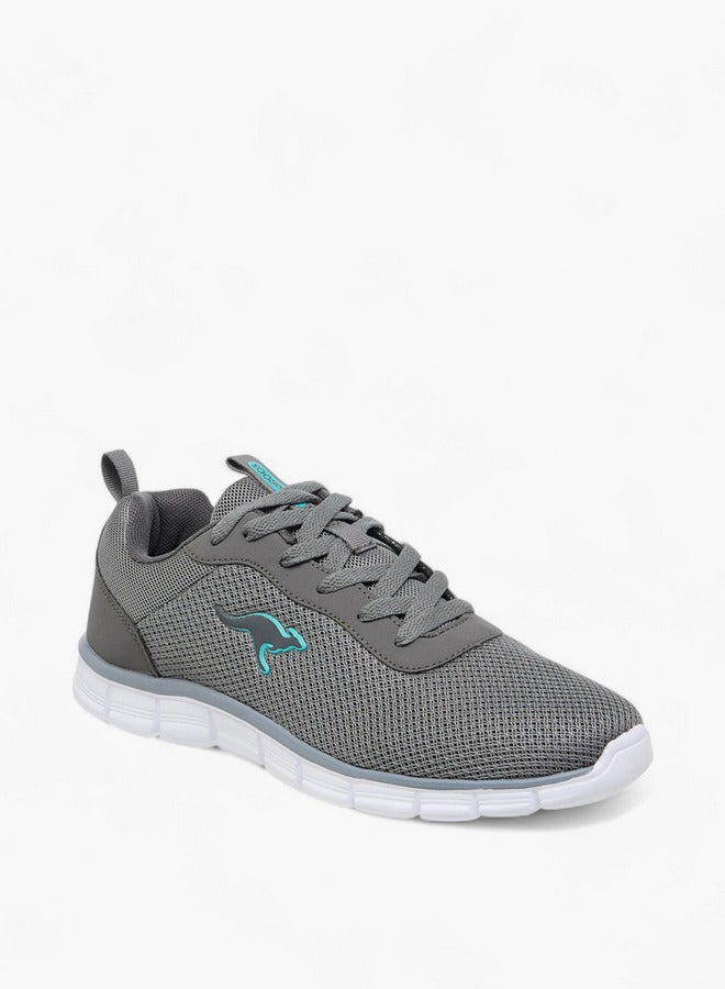 kangaROOS Women's Logo Applique Sports Shoes with Lace-Up Closure - Image 2