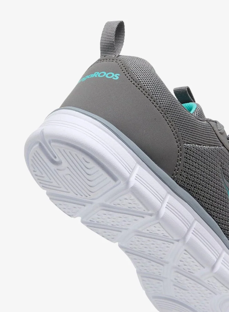 kangaROOS GREY Women's Logo Applique Sports Shoes with Lace-Up Closure for Women | Best Price UAE