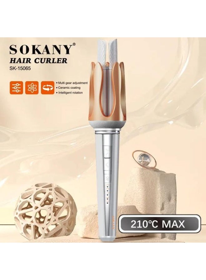 sokany SK-15065 Automatic Rotating Curling Iron with 360° Ceramic Rotation (Modern and Advanced Technology) - Image 5