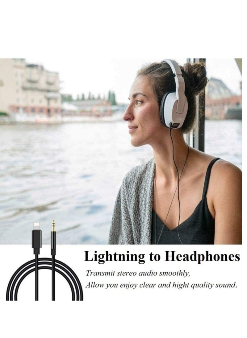 ELTRAZONE - Aux Cord for iPhone, Apple MFi Certified esbeecables Lightning to 3.5mm Aux Cable for Car Compatible with iPhone 12 11 XS XR X 8 7 6 iPad iPod to Car Home Stereo Speaker Headphone - Image 1