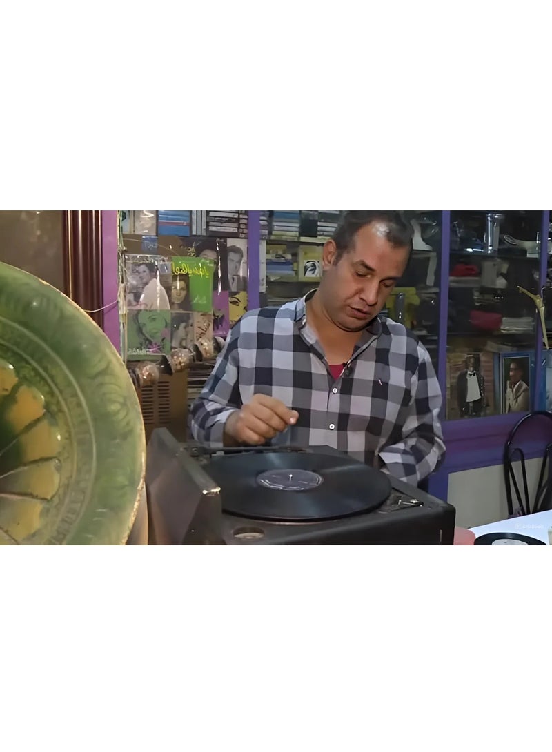 ريبنيو اسطوانات جرامافون أسطوانة كلاسيكية قديمة عبد الحليم حافظ اغنية فاتت جنبنا - Image 5