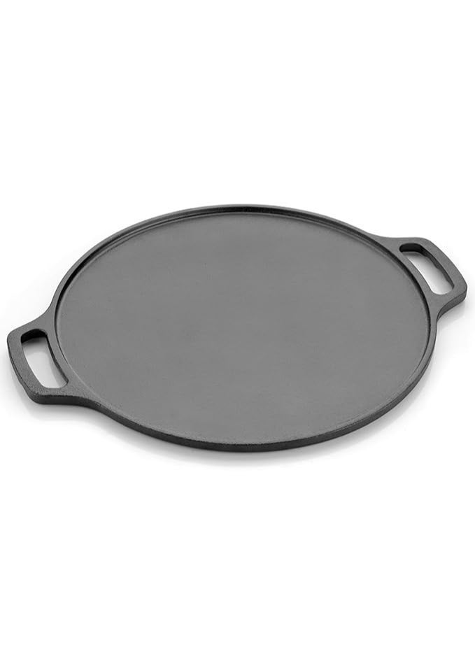 NIRLON Pre-Seasoned Cast Iron Dosa Tawa, 12 Inches (30 cm), Black, 100% Toxin-Free, Naturally Non-Stick, Long Lasting, Gas & Induction Stove-Friendly - Image 1