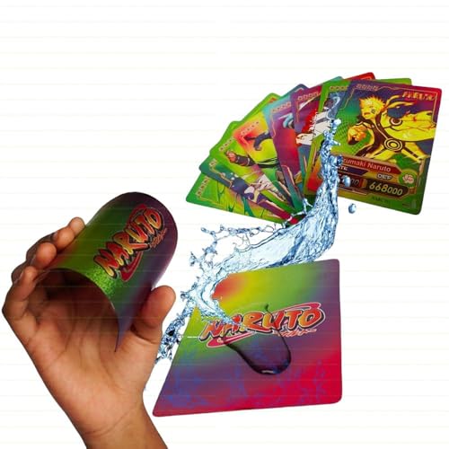 FowWelt Naruto Anime Card Desk Pack | 55 Foil Collectible CCG Cards | Premium Anime Playing Cards for Fans, Display & Gifting (Naruto - Rainbow) - Image 3