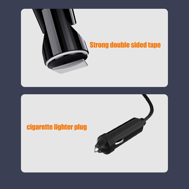 Car Heater Cool and Warm Fast Heating Portable Cigarette Lighter Car Heater Demister Defroster with Rotatable Base - Image 2