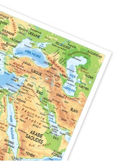 FIS FIS "AFRICA" Wall Map with Glossy Lamination, French Language, Size 70x100cm, Printed in Multicolour - FSMA70X100AFFN  - Image 3