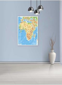 FIS FIS "AFRICA" Wall Map with Glossy Lamination, French Language, Size 70x100cm, Printed in Multicolour - FSMA70X100AFFN  - Image 4