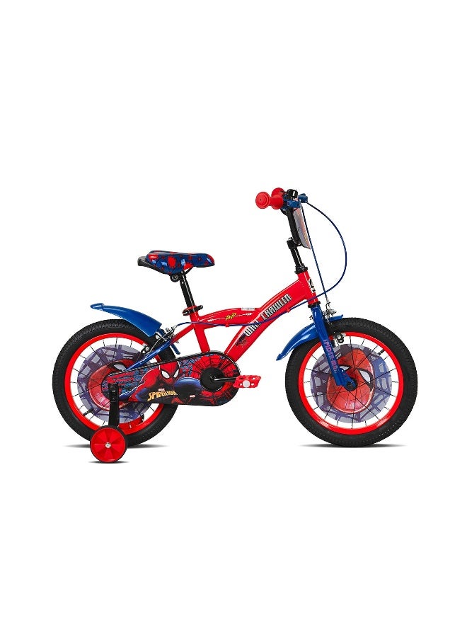 Spartan Super Spidey Boys' Bicycle (16 in, Red/Blue) - Image 1