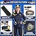 Joycover Police Costume for Kids Police Officer Costume for Boys Girls with Uniform and Accessories Halloween Costumes for Kids Boys Toddler Dress Up Cop Outfit Set for Halloween Career Day L - Image 4