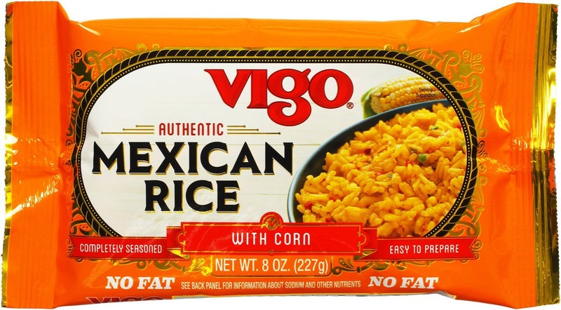 Vigo Authentic Mexican Rice with Corn, No Fat, 8oz (Mexican, 8 Ounce (Pack of 1)) - Image 1