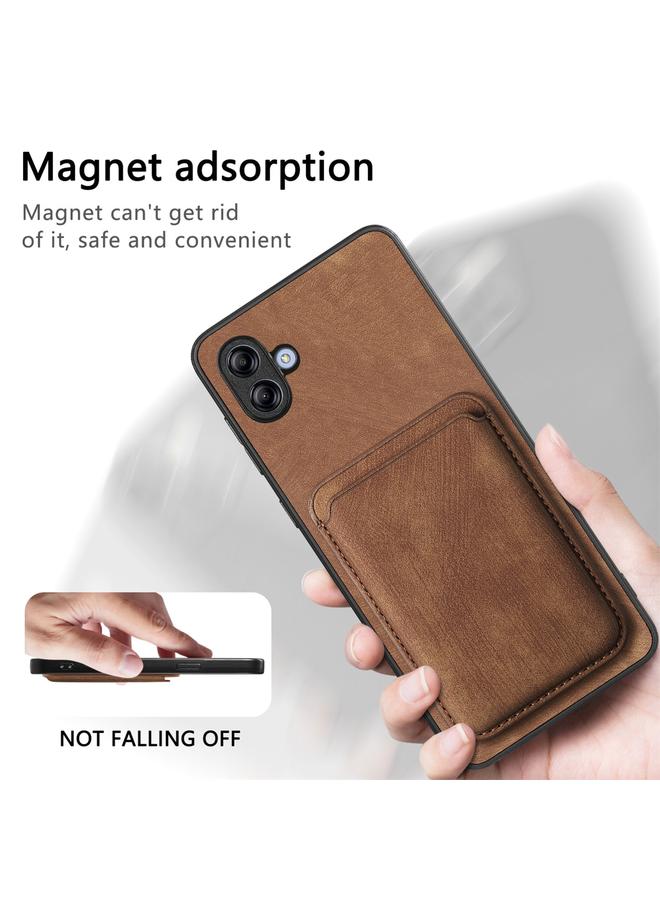 erorex Case For Samsung Galaxy A04 Retro Leather Card Bag Magnetic Phone Case - Image 5