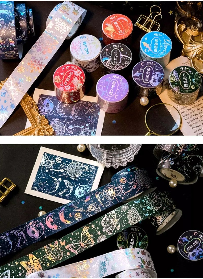 1roll Mixed Pattern Random Decorative Tape