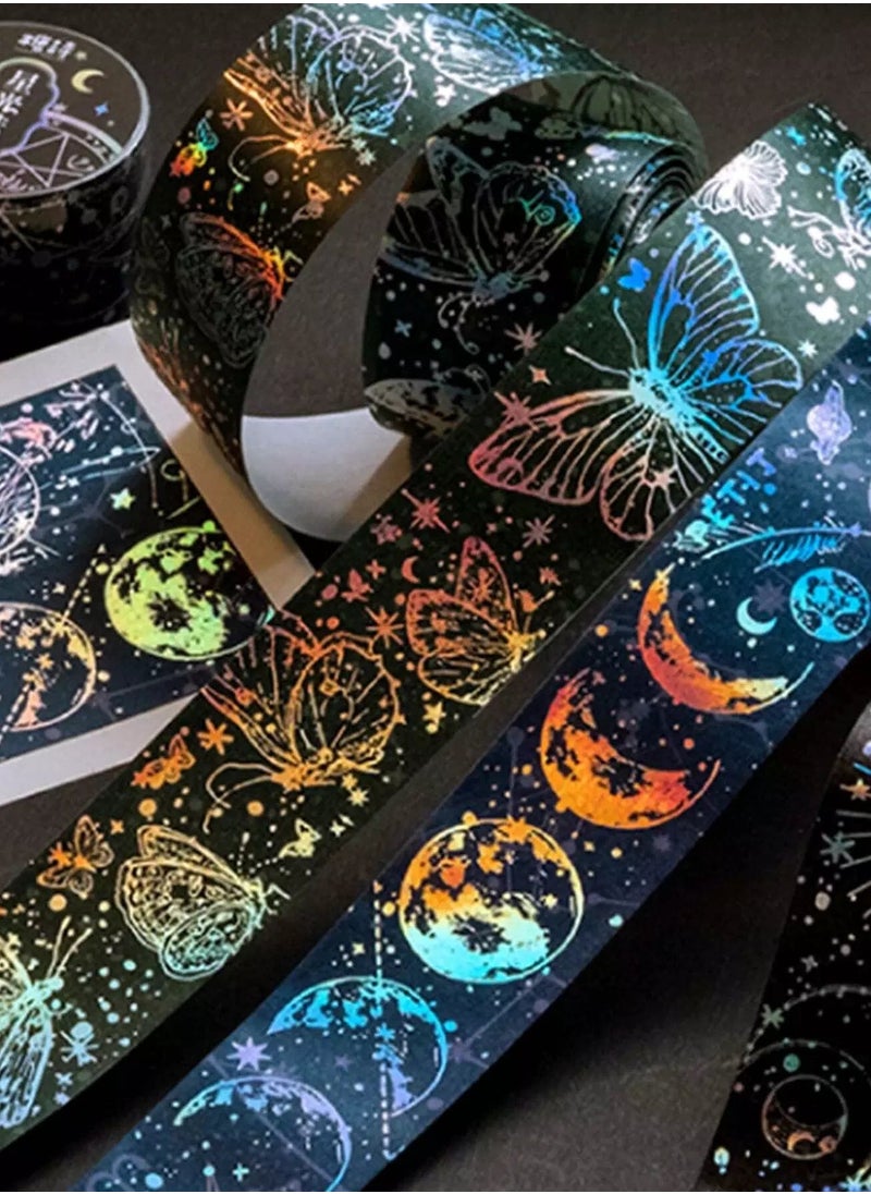 1roll Mixed Pattern Random Decorative Tape