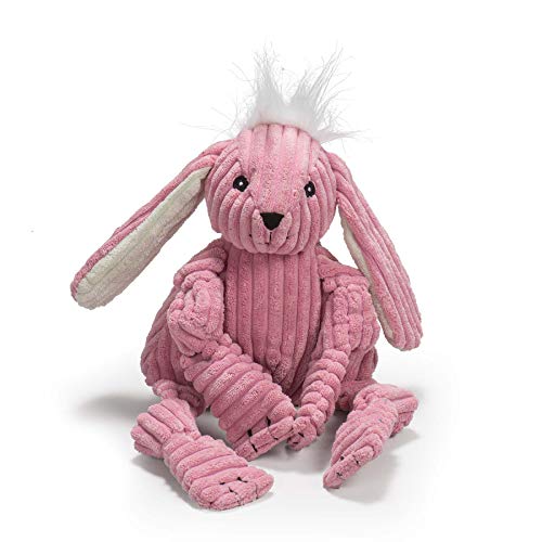 HuggleHounds Knottie Plush Dog Toy - Dog Stuffed Animal Toy, Squeaky Puppy Toys, for Small, Medium & Large Dogs, Durable Plush to Keep Them Busy - Bitsy Bunny, Large - Image 1