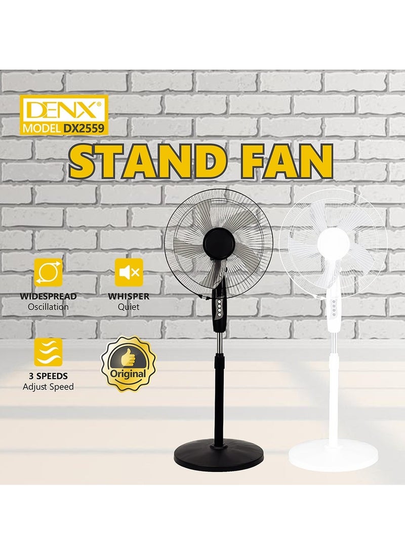 Denx Pedestal Fan With Oscillating Function, Multicolor - Image 3