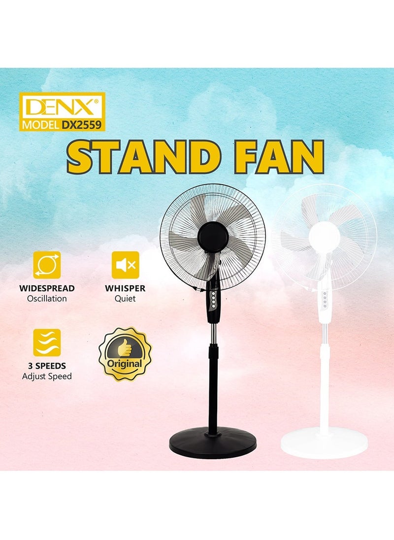 Denx Pedestal Fan With Oscillating Function, Multicolor - Image 4