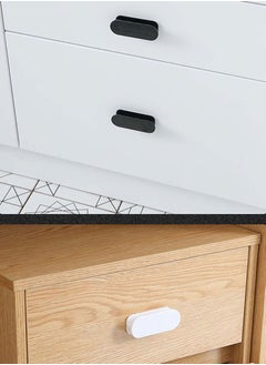 Y&D Self-adhesive Handle Punch-free Drawer Window Wardrobe Sliding Door Push-pull Auxiliary Paste Labor-saving (4 Pieces, Black)  - Image 3