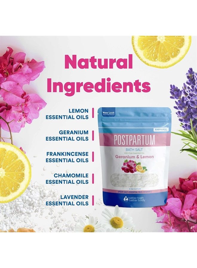 Better Bath Better Body Postpartum Sitz Bath Soak (2 Lbs) Postpartum Care for New Moms Bath Salt with Essential Oils in Easy Press-Lock BPA-Free Pouch Made with Natural Ingredients Made in USA  - Image 2