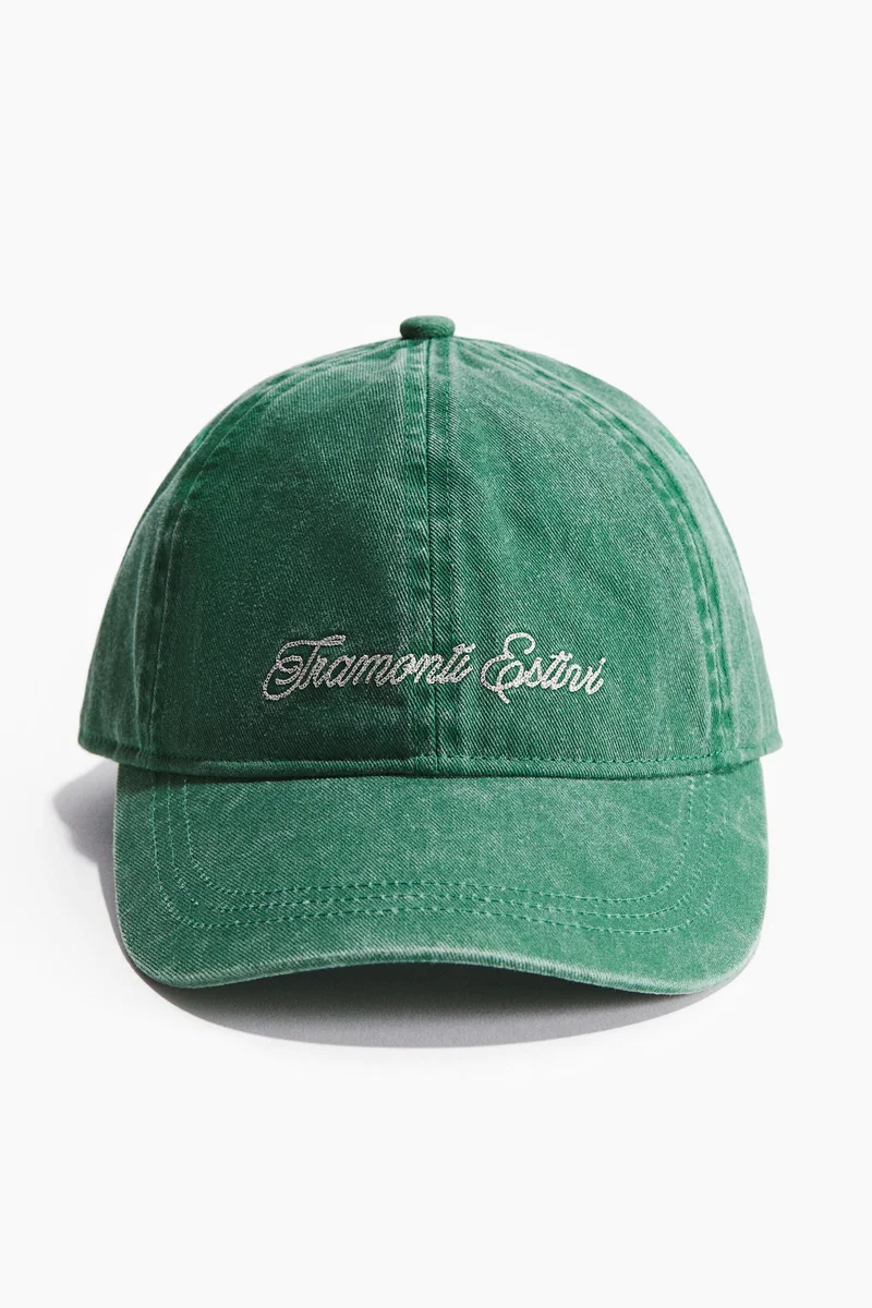 اتش اند ام قبعة تويل برسومات مُطرزة