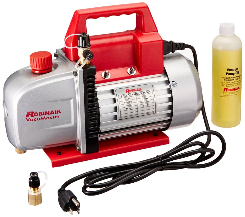 ROBINAIR روبينير (15300) مضخة فراغ فاكيوماستر الاقتصادية - 2-stage، 3 CFM - Image 5