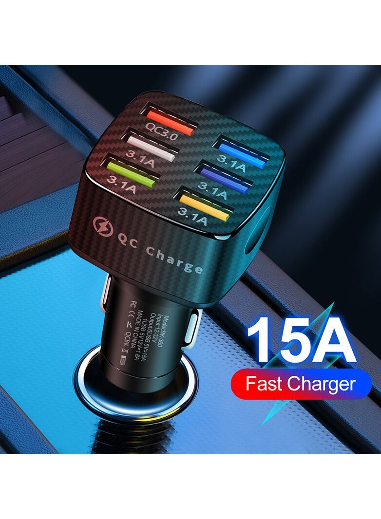 Loquat High Quality Car Charger With Multiple Functions Light Emitting Car Charger Light Weight And Small Size - Image 4