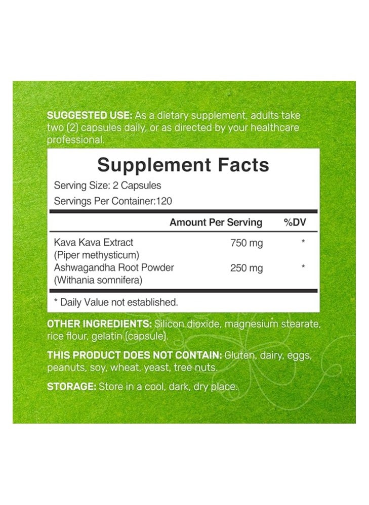 DEAL SUPPLEMENT - كافا كافا مع أشواغاندا، 1000 ملغ لكل وجبة - 240 كبسولة. - Image 1