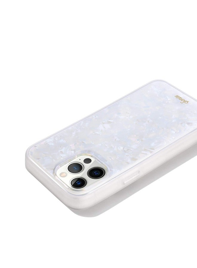 سونيكس جراب Sonix Pearl Tort لهاتف iPhone 12 / 12 Pro [تم اختباره ضد السقوط من ارتفاع 10 أقدام] غطاء واقٍ شفاف بلون الرخام المتلألئ لهاتف Apple iPhone 12 و iPhone 12 Pro - Image 4