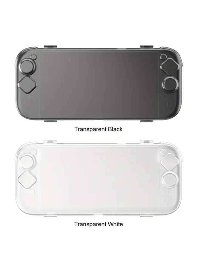 غطاء صلب أبيض شفاف لـ Nintendo Switch 2 مع دعم مزدوج للشاشة - Image 3