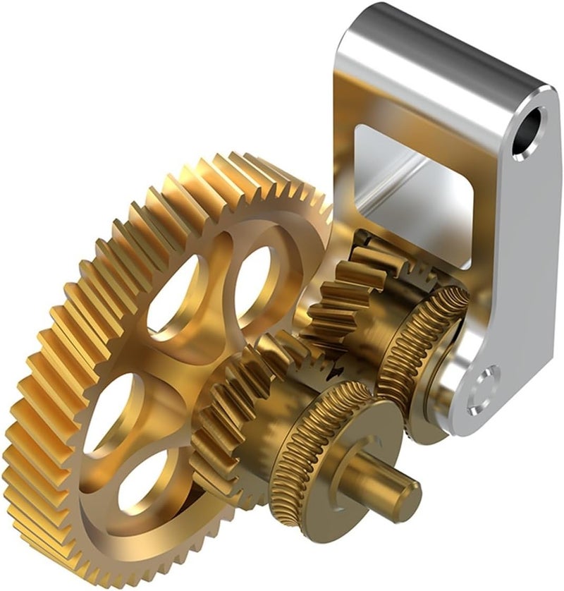 RNC Nano-Coated Hardened Steel Spur Gear Drop-in Upgrade Compatible for BambuLab P1 X1 A1 3D Printer(for X1 P1 Series) - Image 4