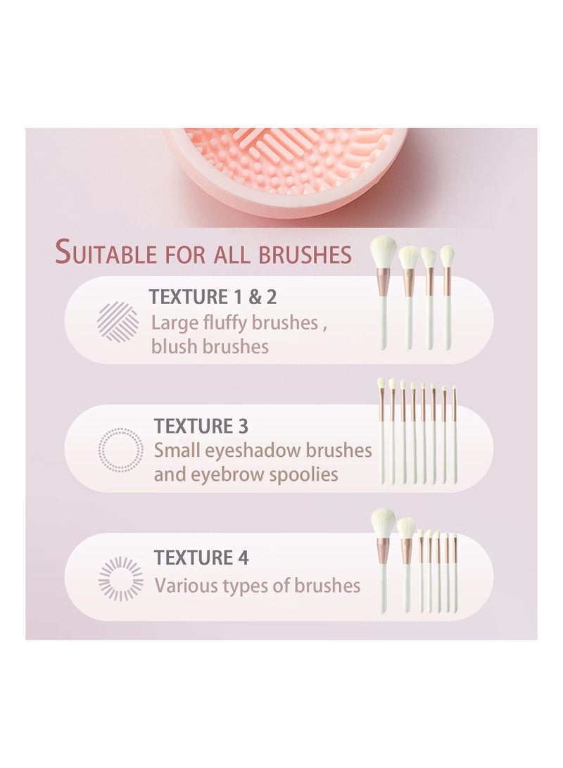 2 Pack Silicone Makeup Brush Cleaner Mat, Portable Scrubber Tool for Efficiently Washing Cosmetic Brushes, Essential Cleaning Accessory for Beauty Enthusiasts. - Image 4