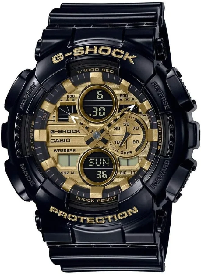 CASIO G-Shock Analog-Digital Yellow Dial Men's Watch-GA-140GB-1A1DR (G1021)