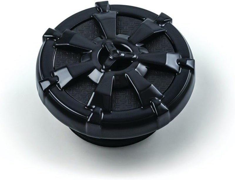 Kuryakyn 7384 Alley Cat Vented Fuel Tank/Gas Cap for Harley-Davidson Motorcycles, Gloss Black - Image 2